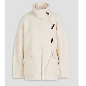NWT Ganni Wool-Blend Boucle Jacket